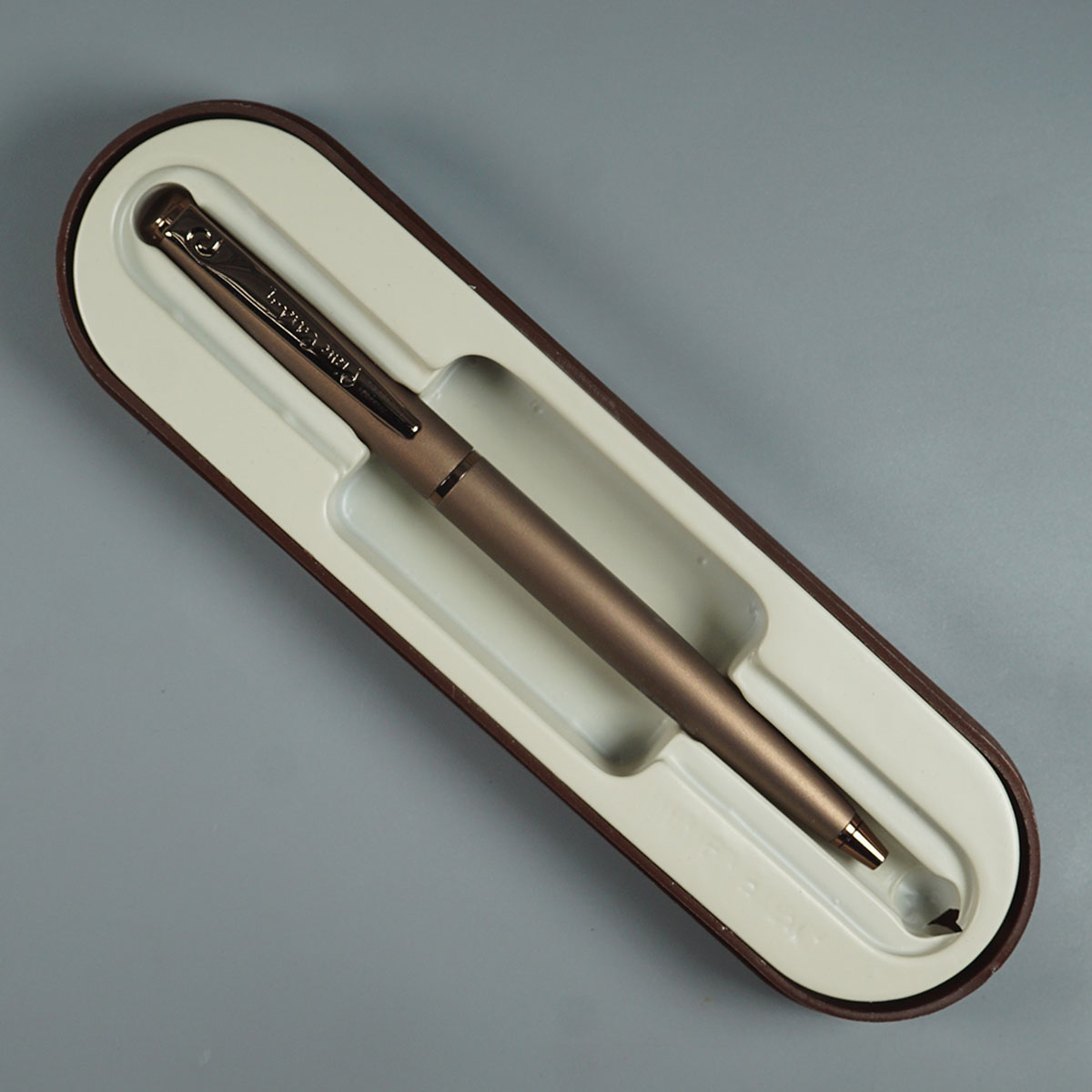 Pierre Cardin Mocha  Brown Color Body Coffee Aroma Fine Tip Twist Type Ball Pen  SKU 12105