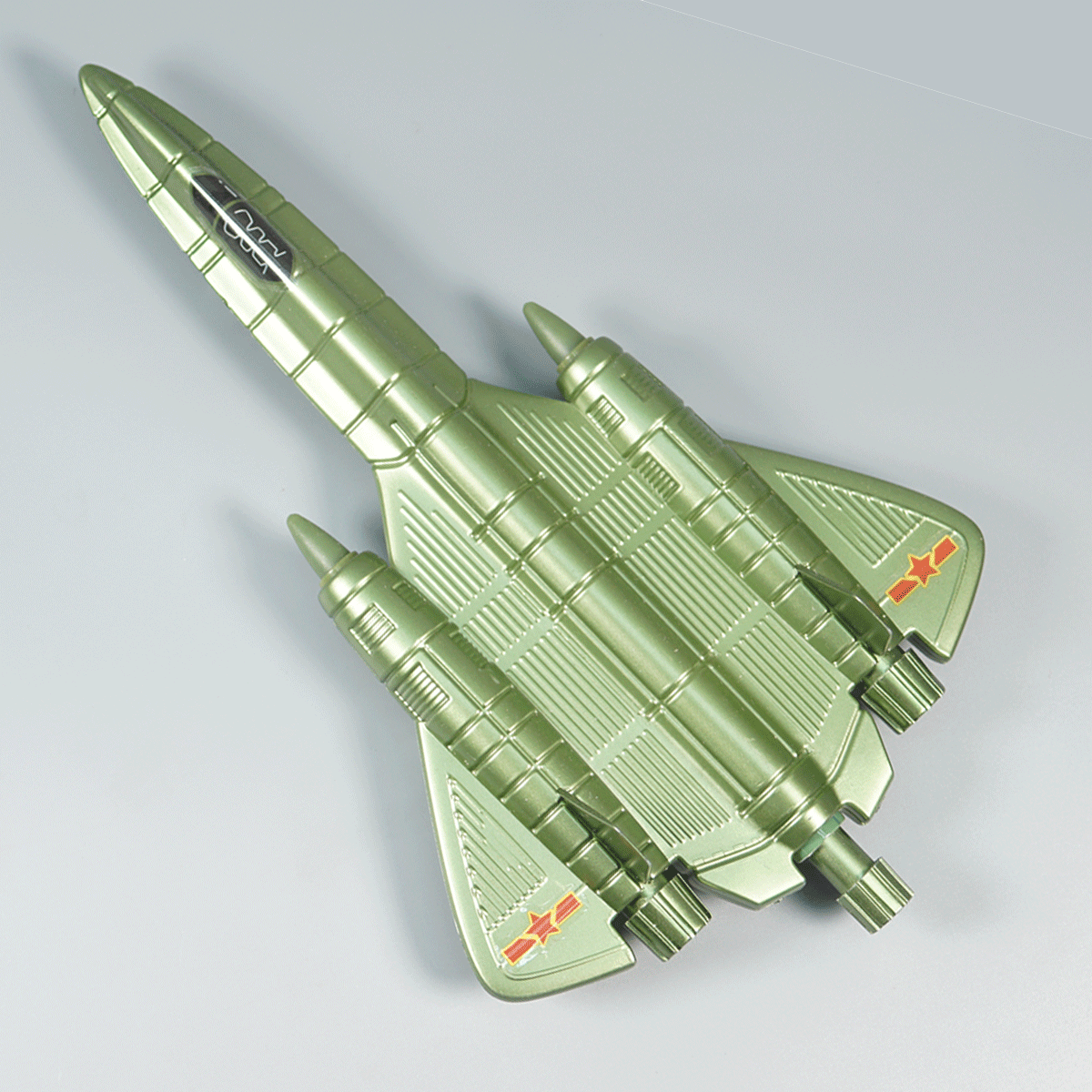 penhouse.in pens Green Color Body With Green Metallic Finish And Star Marking On The Wings And Jet Shaped Gel Pen SKU 10265