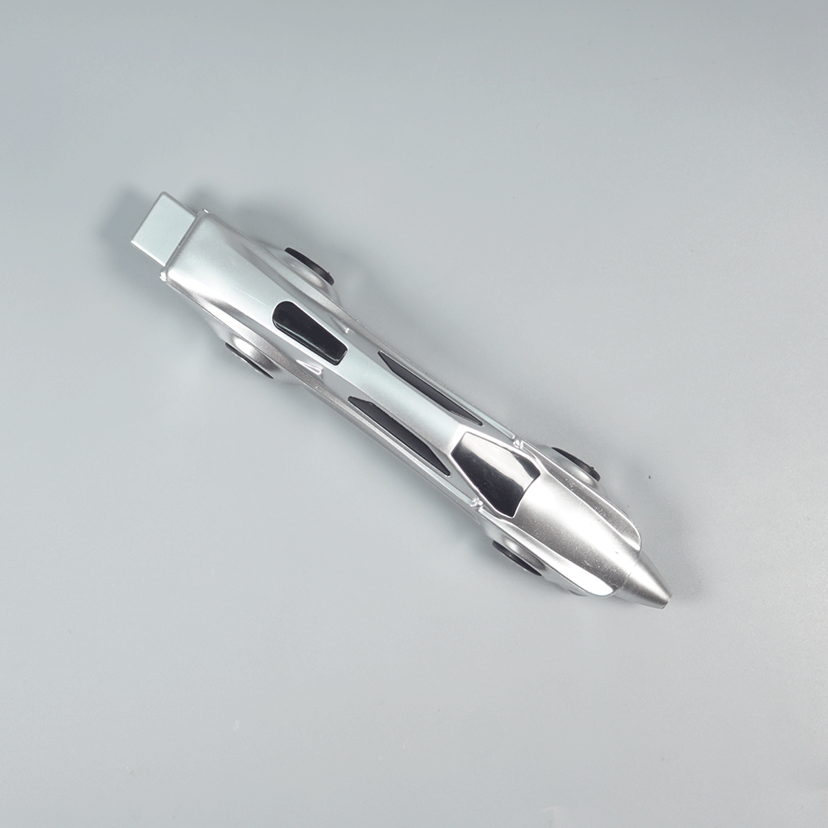 penhouse.in pens Silver Color Body Racing Car Shaped Shiny Plastic And Working Wheels Fine Tip Ball Pen SKU 10317