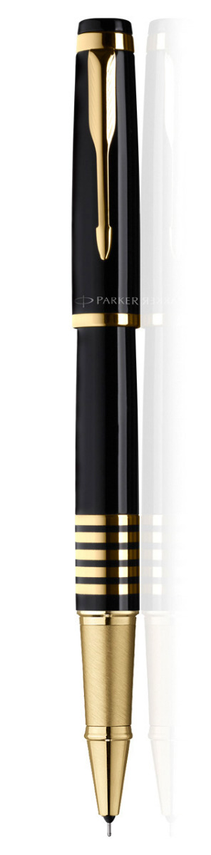 Parker Model No: 10606 Ellipse Black GT with gold clip Roller Ball Pen
