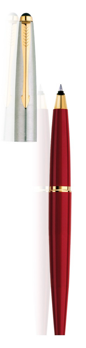 Parker Model No: 10612 Galaxy Std GT Red Color Roller Ball Pen 