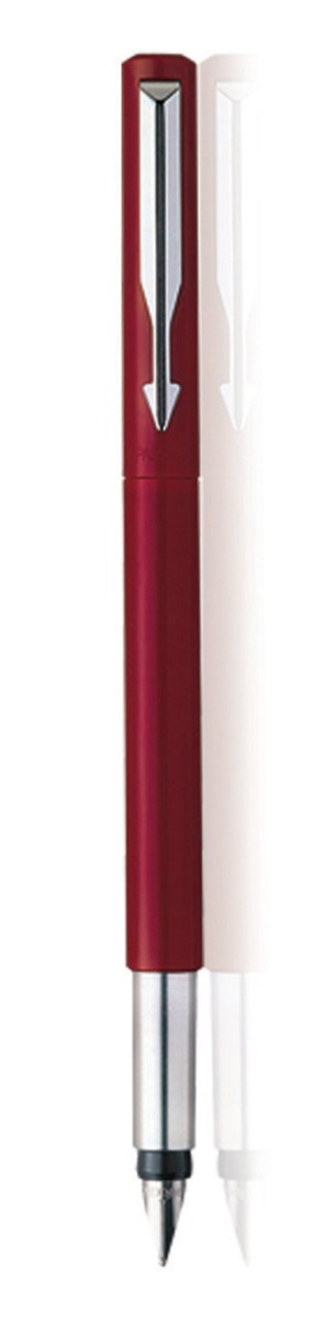 Parker Model: 10645 Vector Standard Red color body with CT + free 1 ink cartridge Fountain Pen 