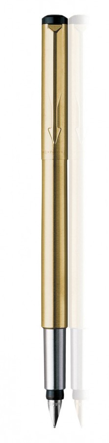 PARKER VECTOR GOLD MODEL: 10653 GOLDEN COLOR BODY  GT WITH FINE TIP CAP TYPE FOUNTAIN PEN