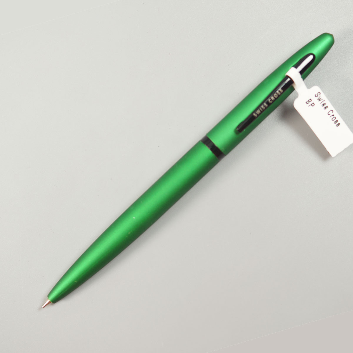 Swiss Cross 863 Green Color Body With Black Color Clip And Twist Type Ball Pen SKU 10673