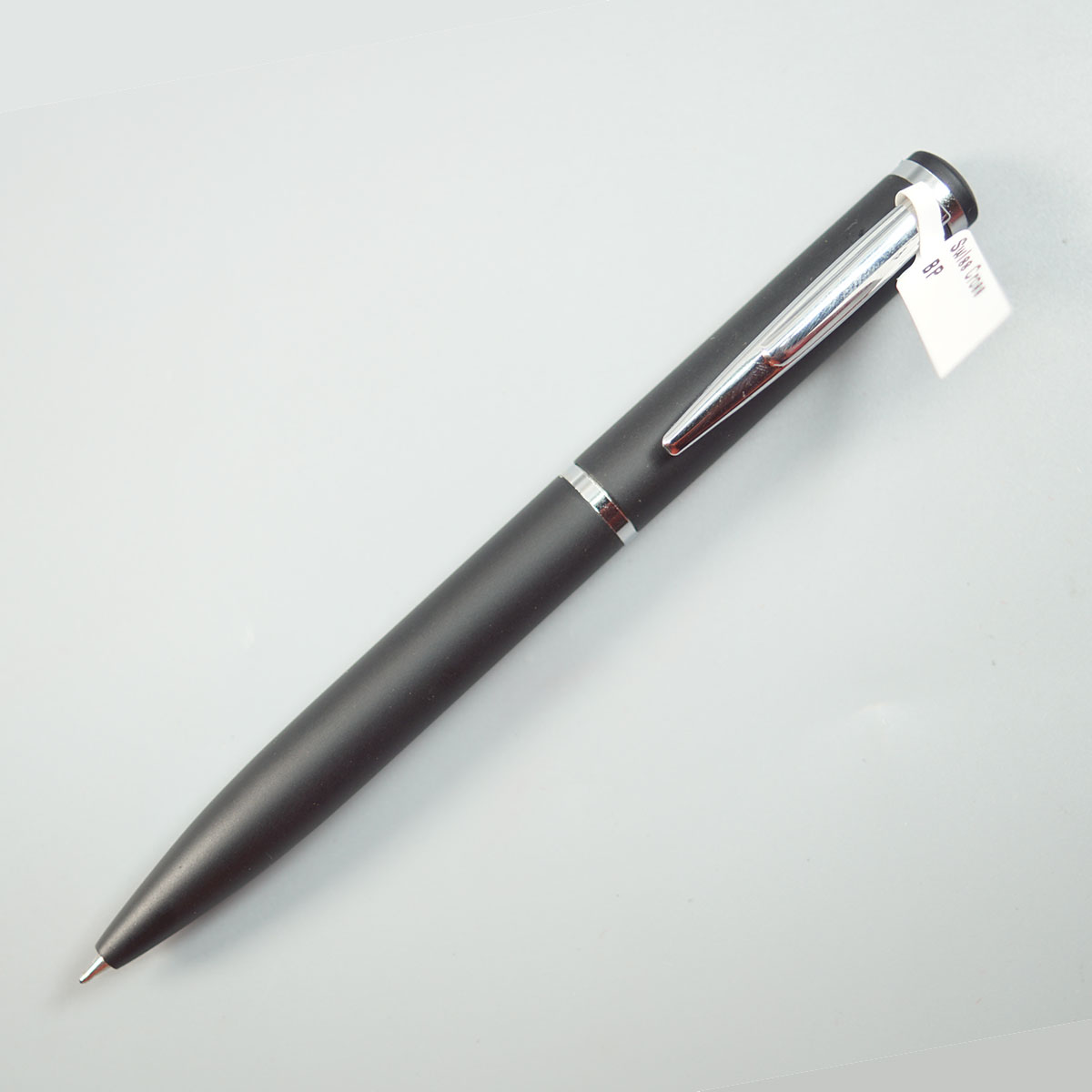 Swiss cross 897 Matte Black Color Body With Silver Color Clip And Twist Type Ball Pen SKU 10675
