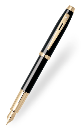 Sheaffe Model: 10775 100 Gloss Black Featuring Gold Tone Trim fountain pen
