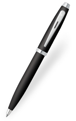Sheaffer 10776 100     Matte Black Featuring Nickel Plate Trim ball pen