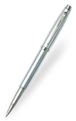 Sheaffer 10778 100 Brushed Chrome Plate Finish Featuring Nickel Plate Trim Ball pen