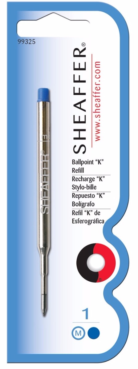 SHEAFFER REFILL BLUE COLOR  MEDIUM BALL PEN SILVER COLOR BODY MODEL:10867