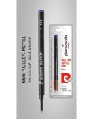Pierre cardin Model: 71506 666 Black color body with fine tip Blue ink Roller Ball Refill