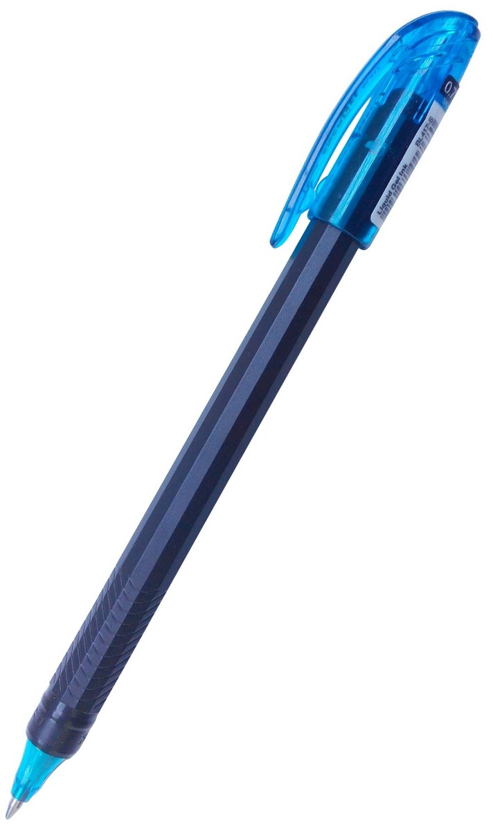 PENTEL ENERGEL PEN – BLACK COLOR BODY SKY BLUE COLOR WRITING CAP TYPE OPEN MODEL: 11031 