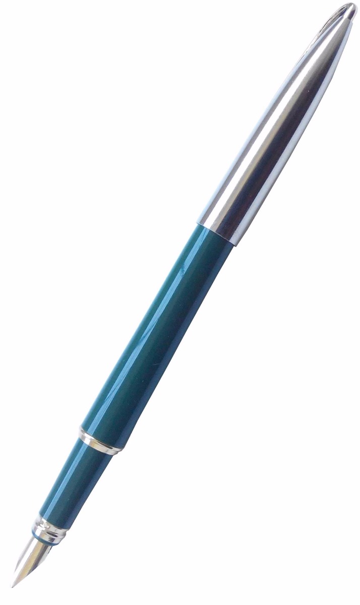 CAMLIN TRINITY – TURQUOISE BLUE COLOR BODY WITH SILVER COLOR CLIP FOUNTAIN PEN MODEL: 11061
