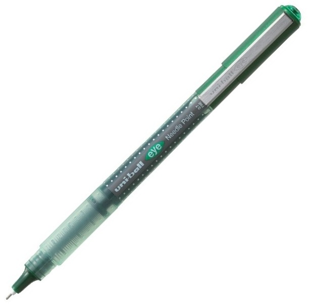 Uni-ball Model 11156 Uniball Eye Needle Point UB 167 Green Color