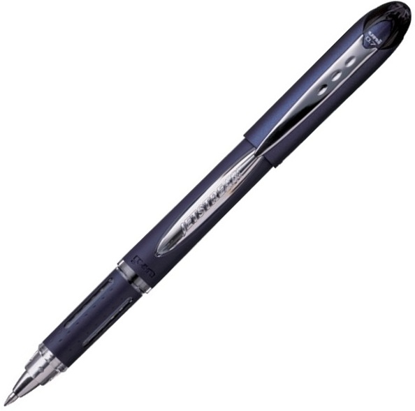 Uni-ball Model ; 11208 Jetstream  SX 217 Grey Color Body Medium Tip  Black Ink Roller Ball Pen 