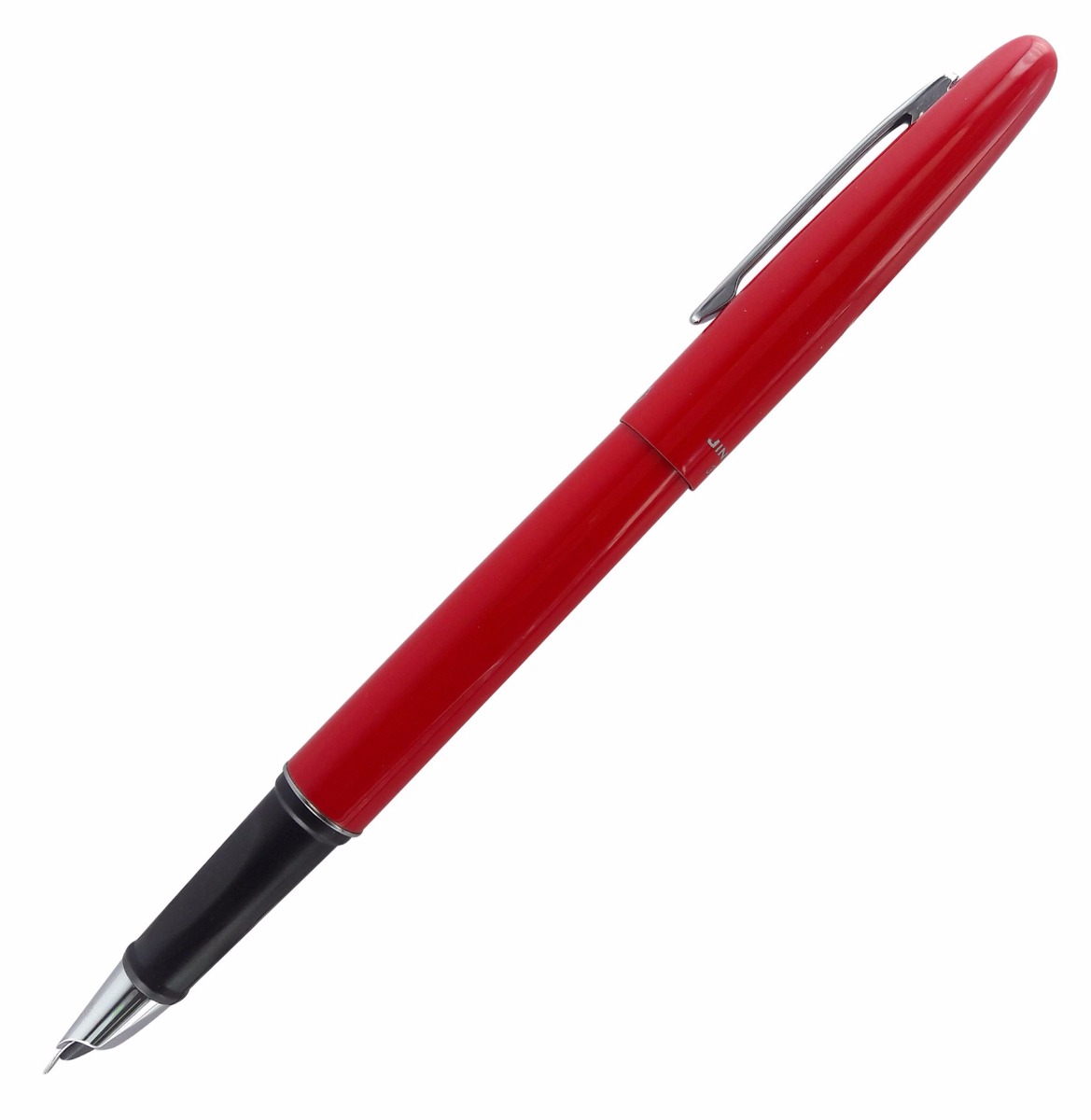 JINHAO 321 – PURE RED COLOR BODY SLIM TYPE WITH SILVER CLIP FOUNTAIN PEN MODEL: 11656