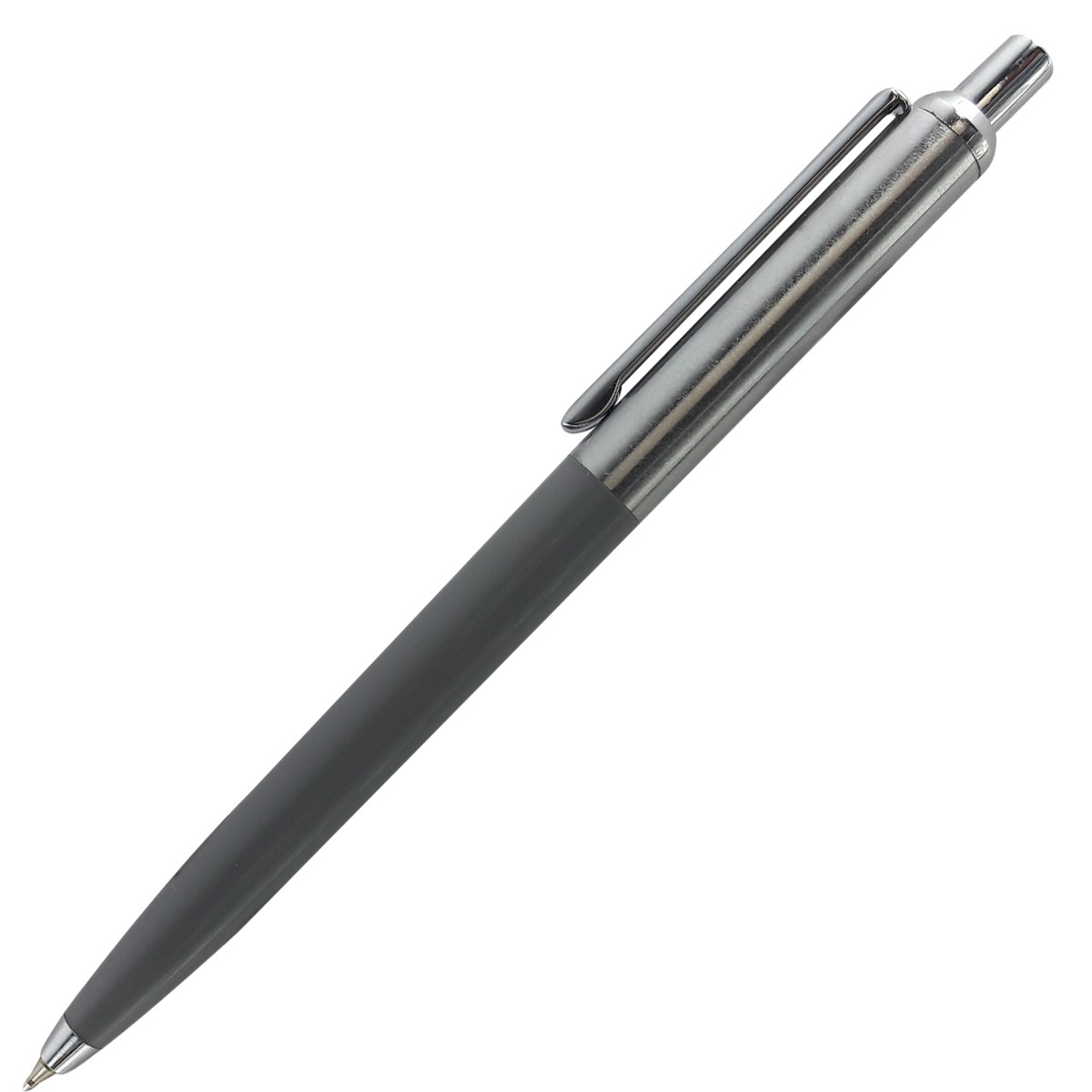 BERLIN – GREY WITH SILVER CAP CLICK TYPE BALL PEN MODEL: 12459