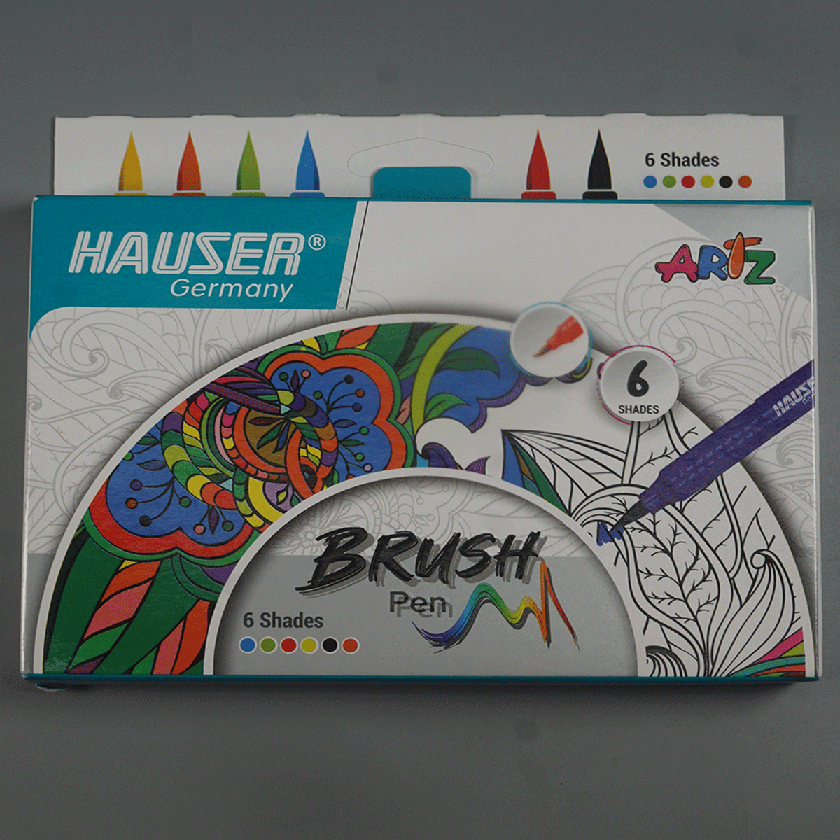 Hauser Arts 6 Shades Brush Pen With Brush Tip  SKU 52190