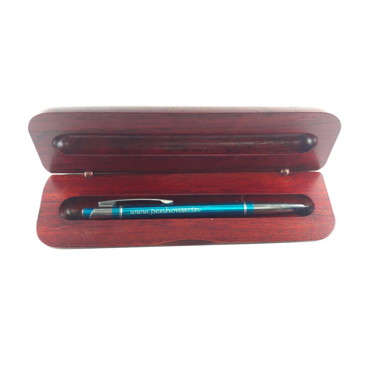 PENHOUSE.IN MODEL: 12564-ROSE WOODEN BOX WITH SINGLE PEN HOLDER
