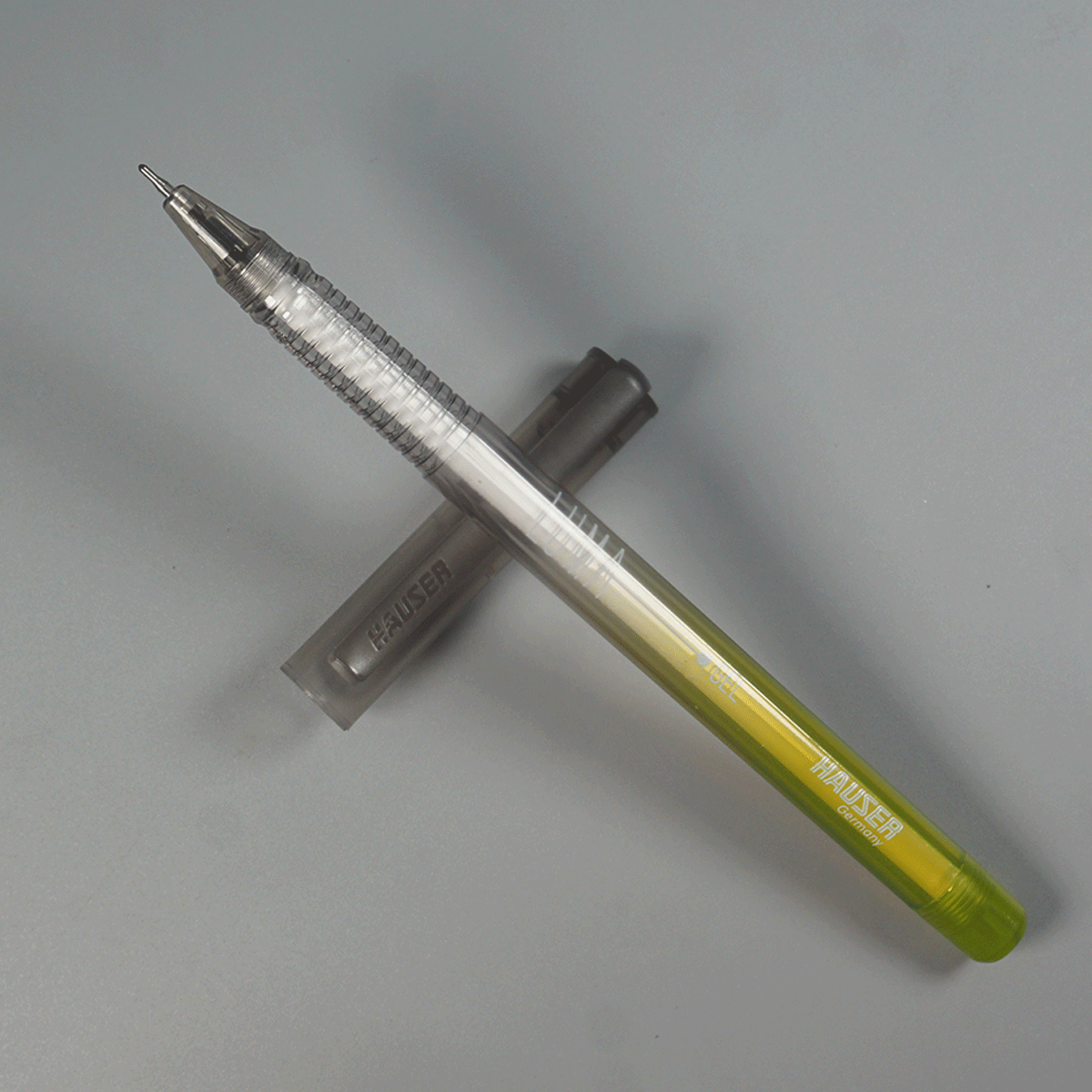 Hauser Luma Black And Yellow Color Body With Black Cap Fine Tip Gel Pen SKU 12778