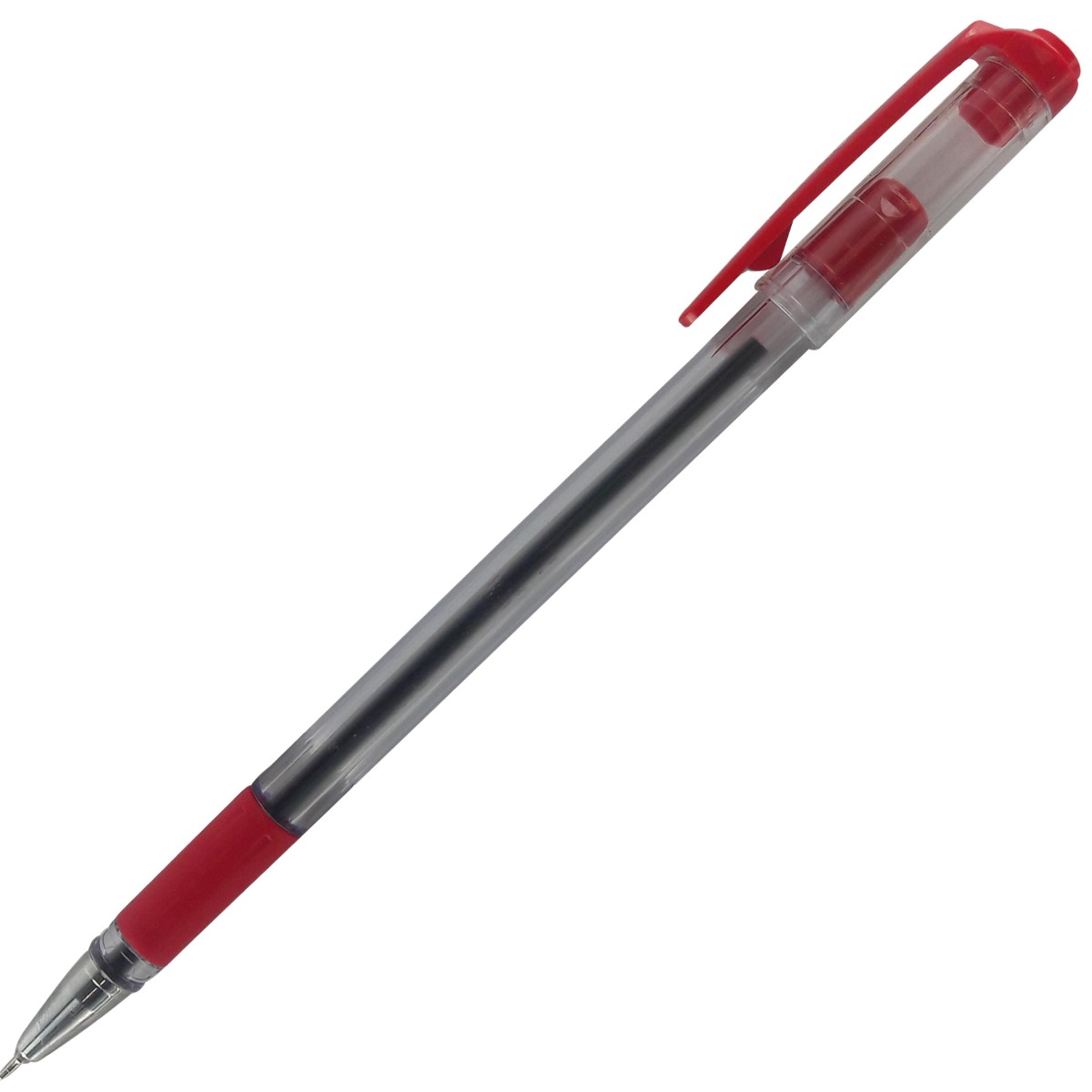 Linc Maxo Model 12816 Transparent body with Red ink fine tip ball pen