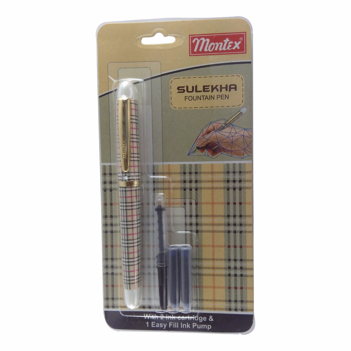 Montex Fountain Pen Ink Cartridge MONTEX SULEKHA – SANDAL COLOR
