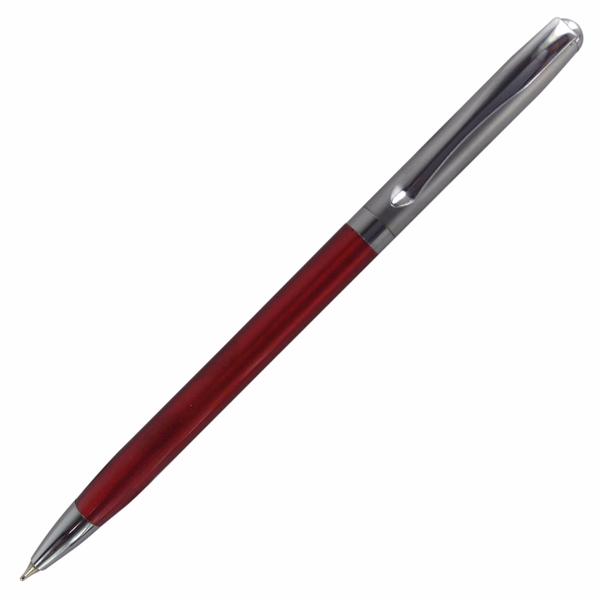 PENHOUSE.IN RED COLOR BODY WITH SILVER COLOR CAP TWIST TYPE BALL PEN MODEL: 13067