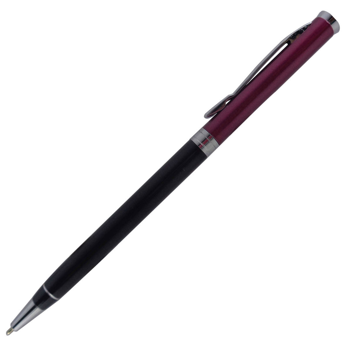 Pierre Cardine Beautiful – Slim Type Black With Pinkish Color Twist Type Ball Pen Model: 13495