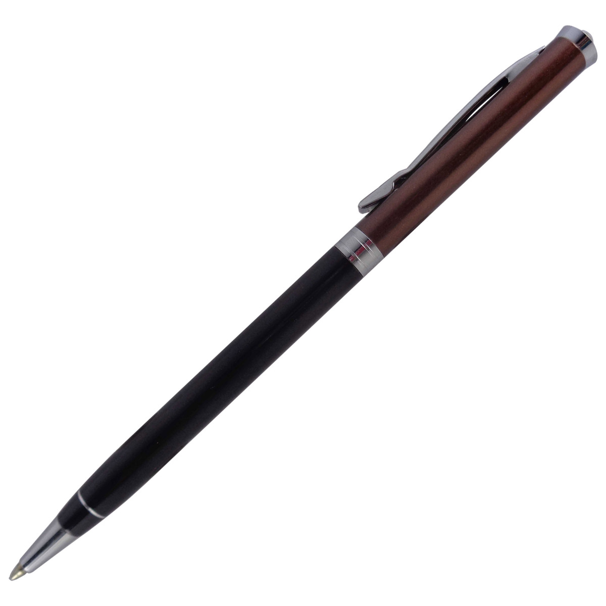Pierre Cardin Beautiful – Black Color Body With Shiny Brown Color Twist Type Ball Pen Model: 13499