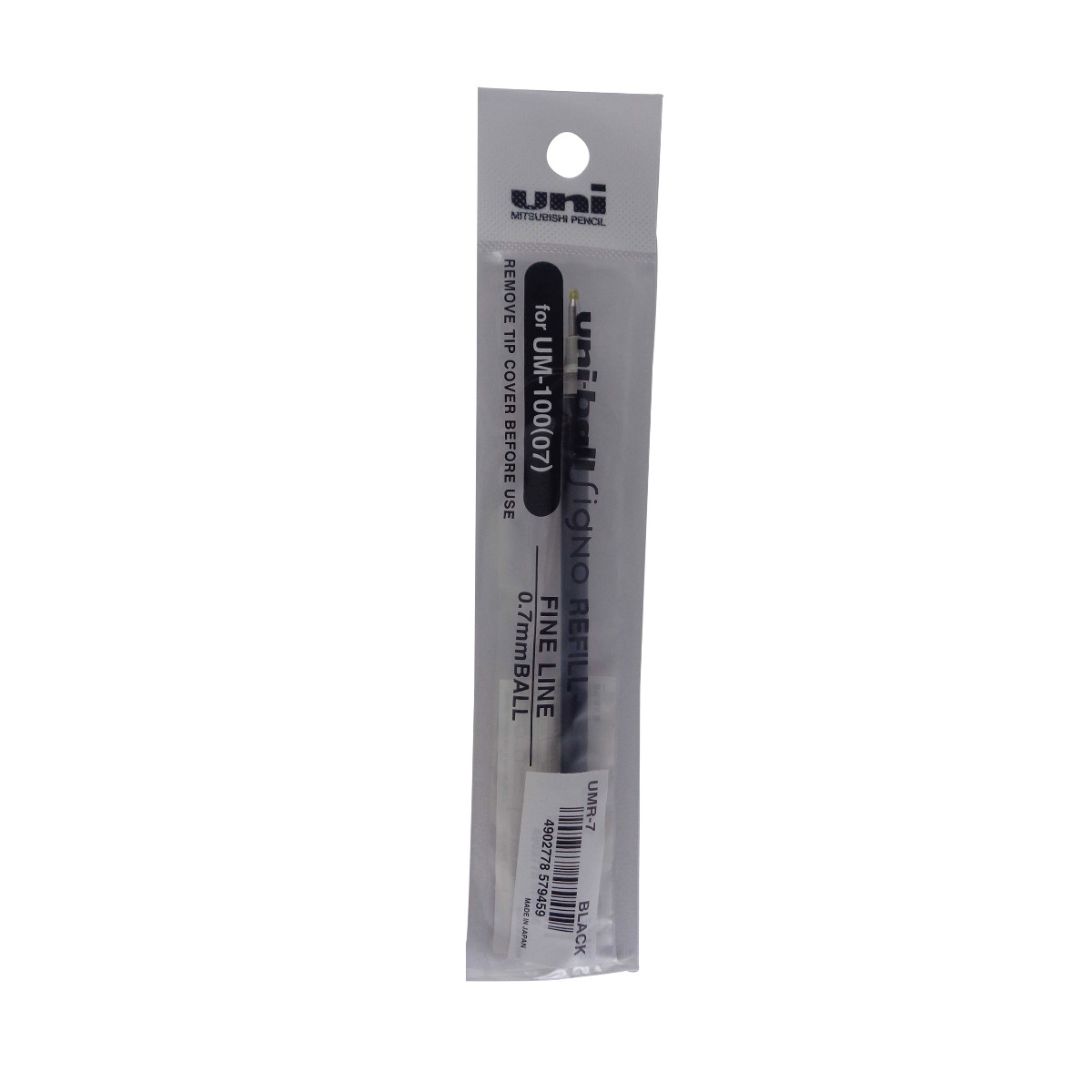 Uniball Signo Model: 13583 UM-100 (07) UMR-7 Black ink 0.7mm gel pen Refill