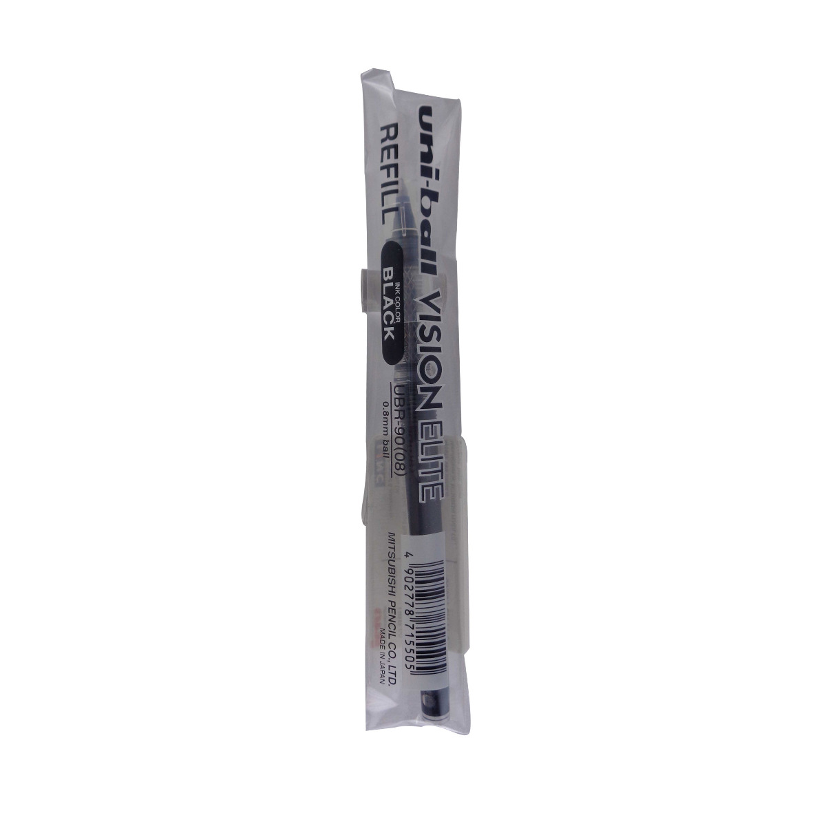 Uniball Vision Elite Model: 13586 UBR-90 Black ink 0.8mm gel pen Refill