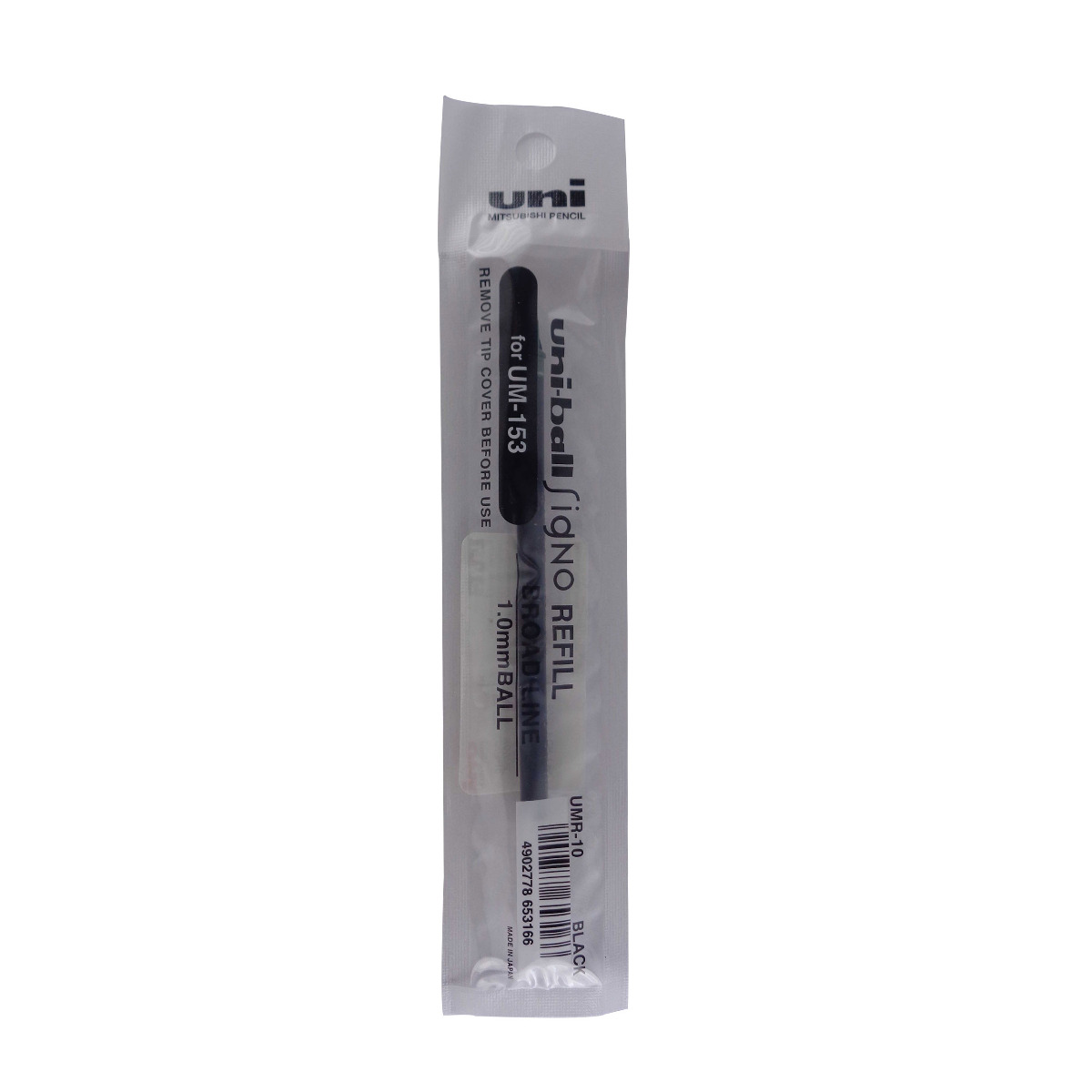 Uniball Signo Model: 13592 UM-153 UMR-10 Black ink 1.0mm Gel pen Refill