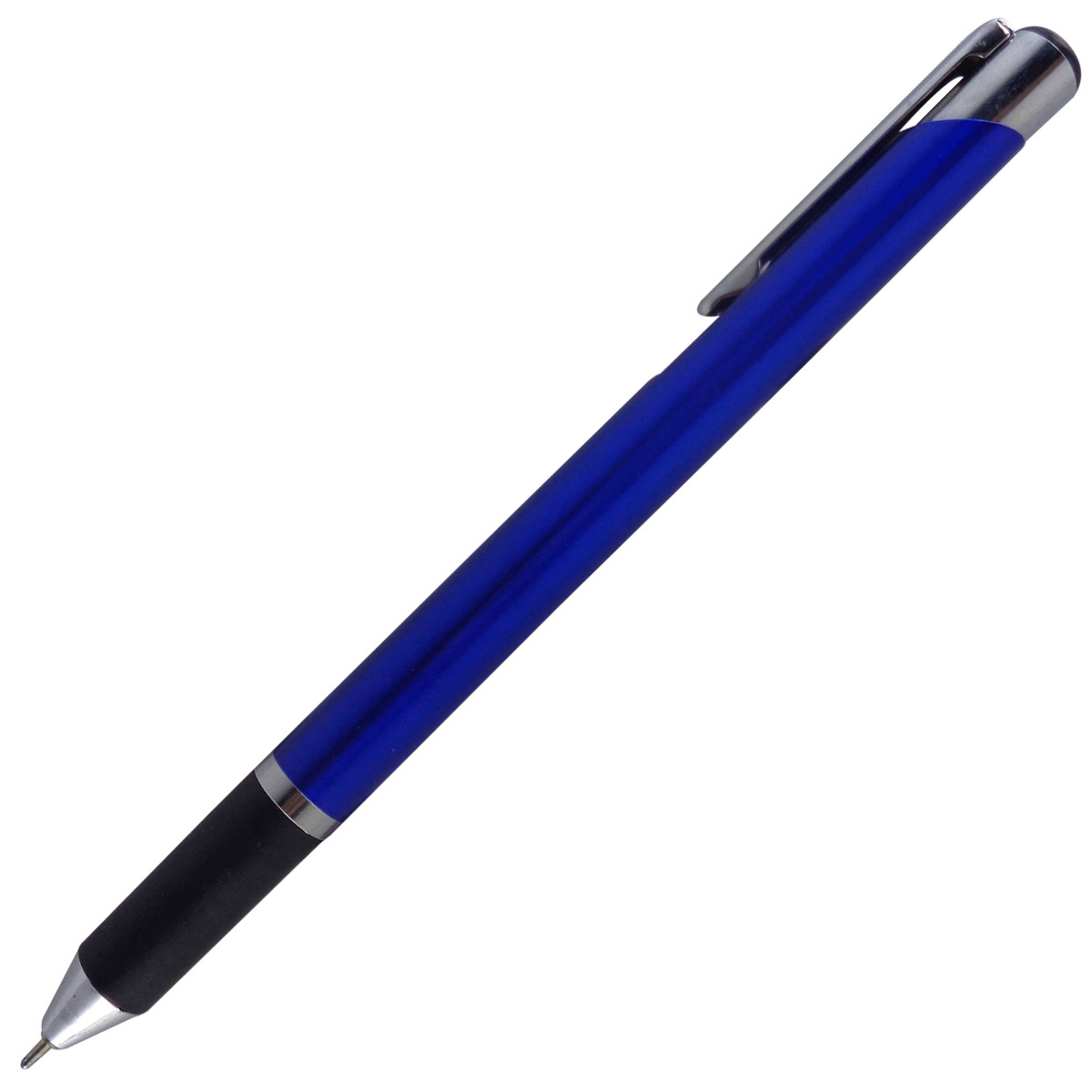 Cello Model: 13653 Benz Aqua- Dark blue color body with silver clip Fine Tip Rectractable ball pen