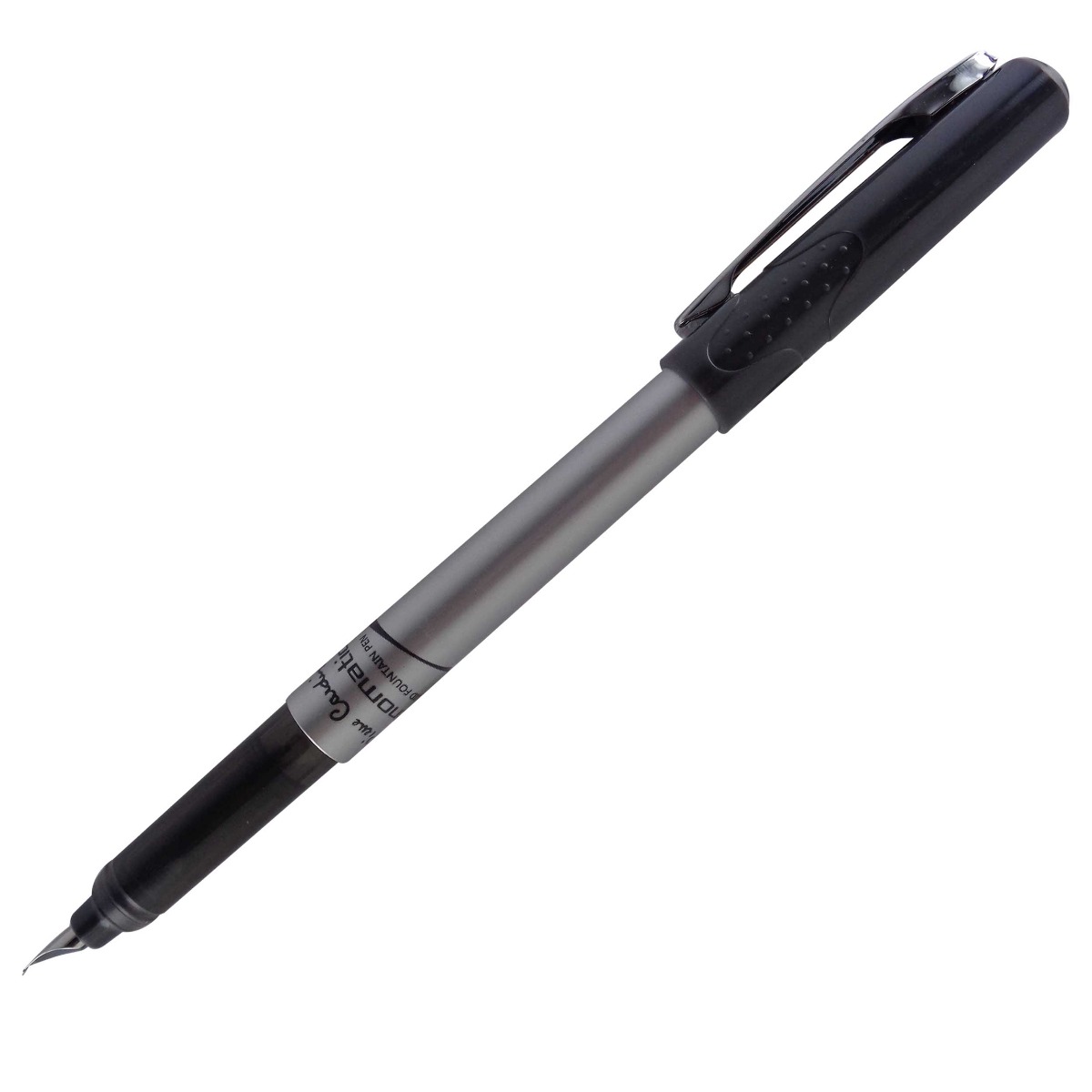 Pierre cardin penOmatic  Model: 14030 Grey color body Black Olive color cap  cartridge fountain pen with a convertor