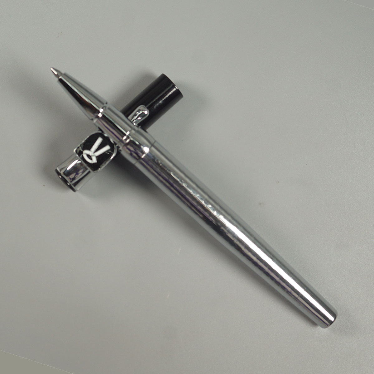 penhouse.in pens Silver color Body With Black Color Cap With Advocate Symbol Roller Ball Pen SKU 14455
