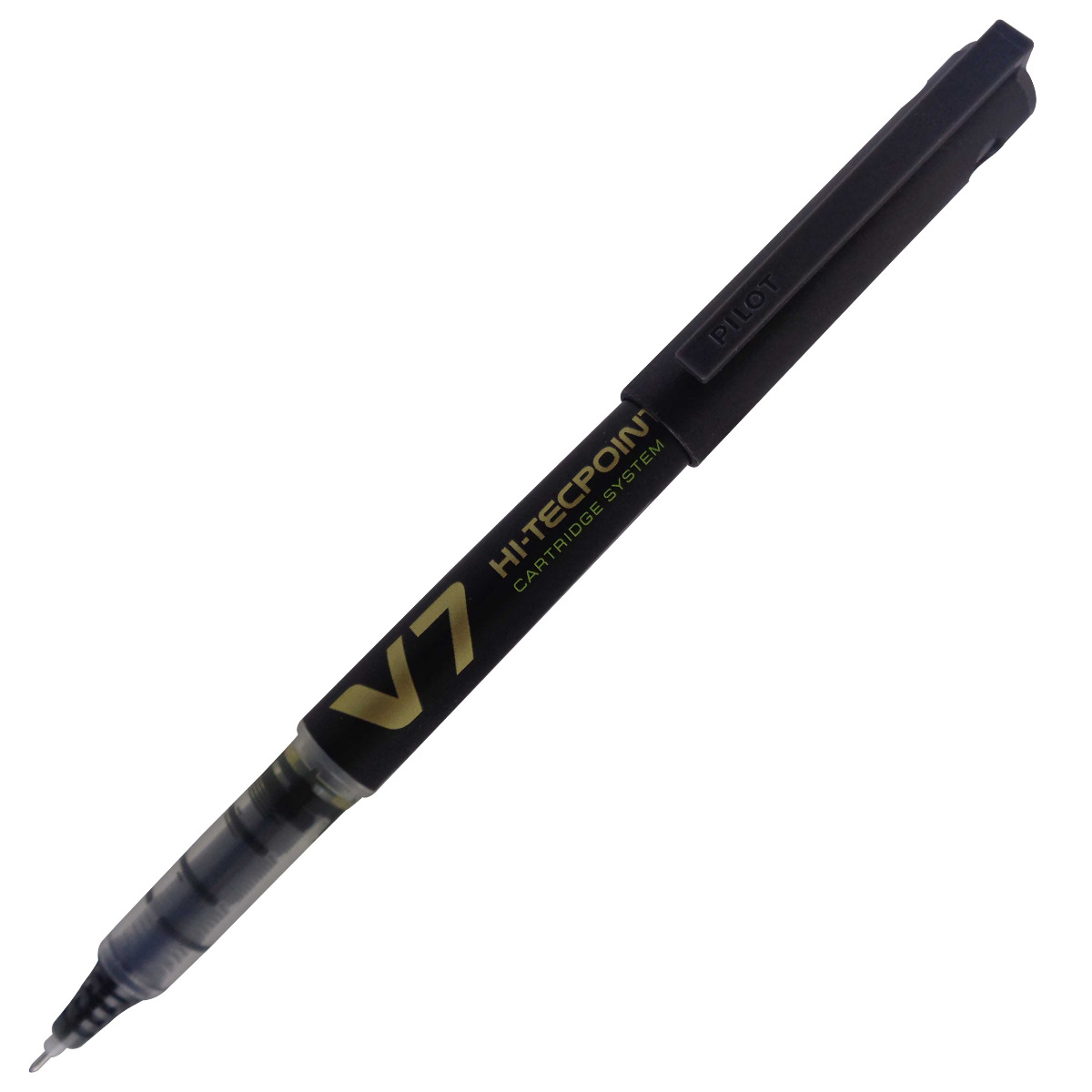 Pilot Model: 14495 V7 black color body with  0.7mm Nib cap type roller ball