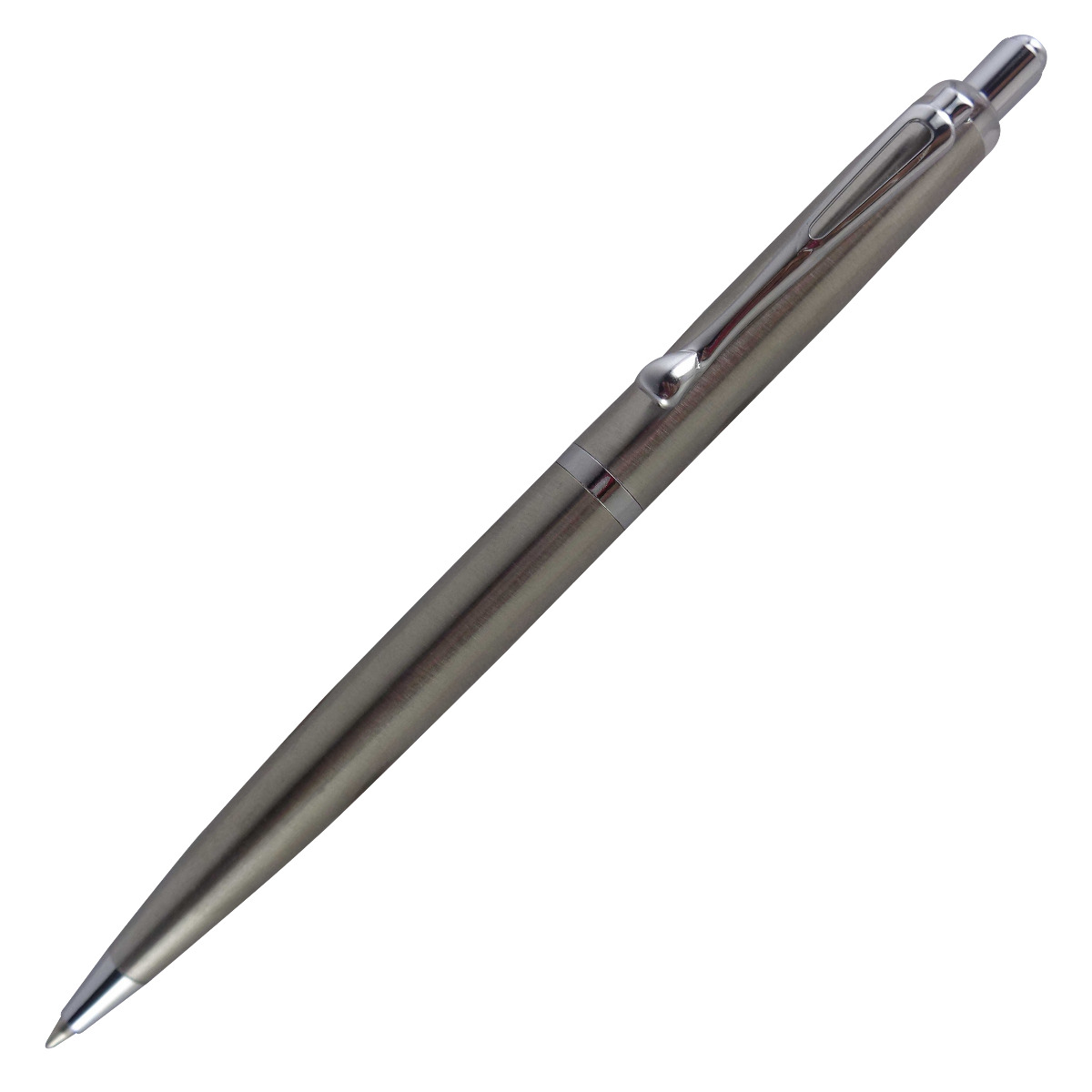 Penhouse.in Model: 14551 silver color body with silver clip medium tip retractable ball pen
