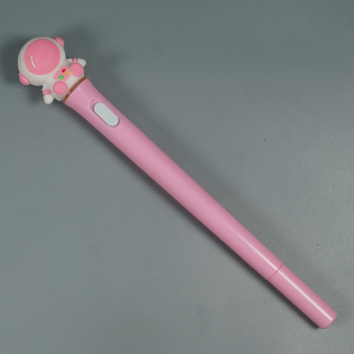 penhouse.in pens Astronaut Pink Color Body  White And Pink Color Astronaut With Cap On Light, Cap Type Gel Pen SKU 14625