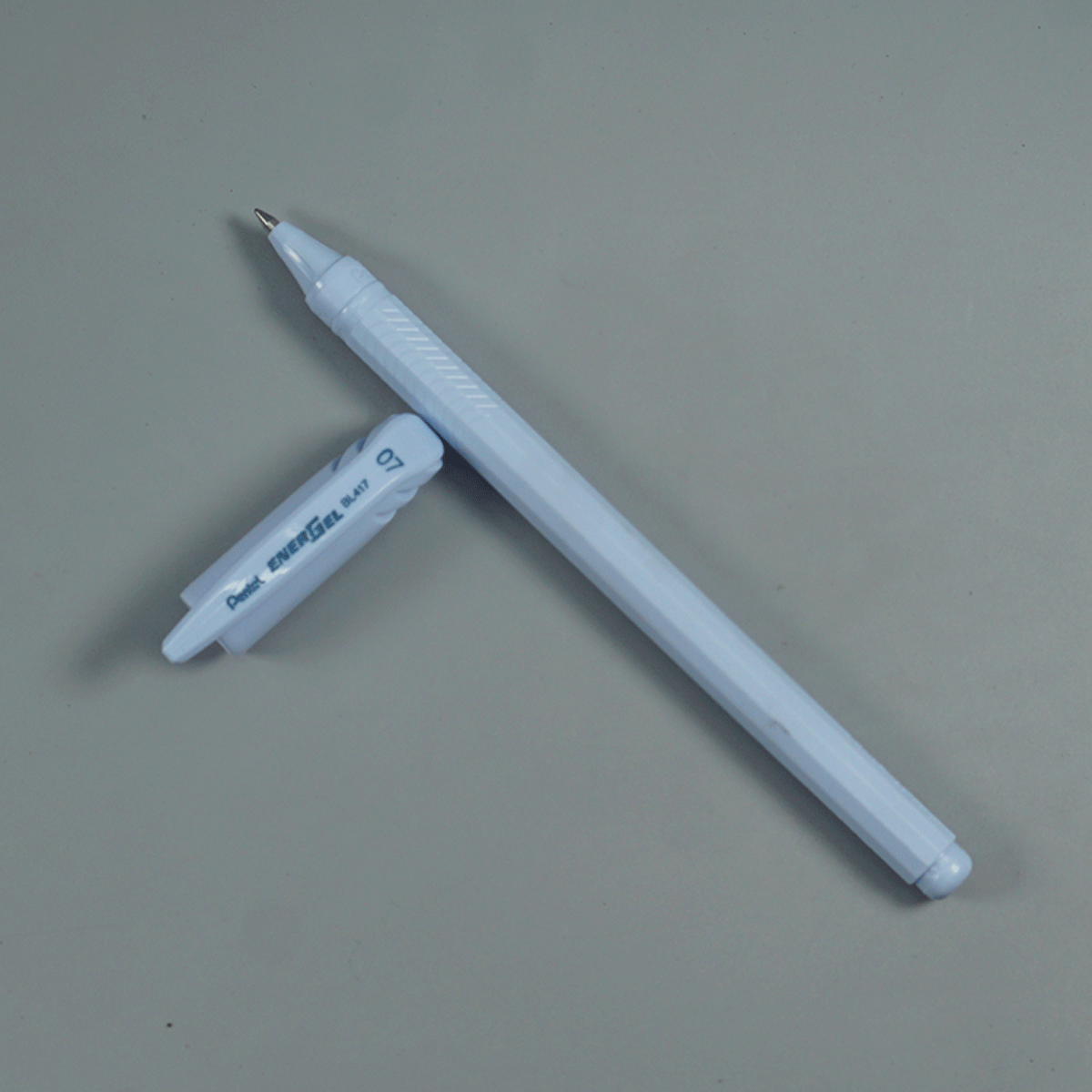 Pentel Energel BL417 Pastel Blue Color Body 0.7mm Cap Type Gel Pen 14753