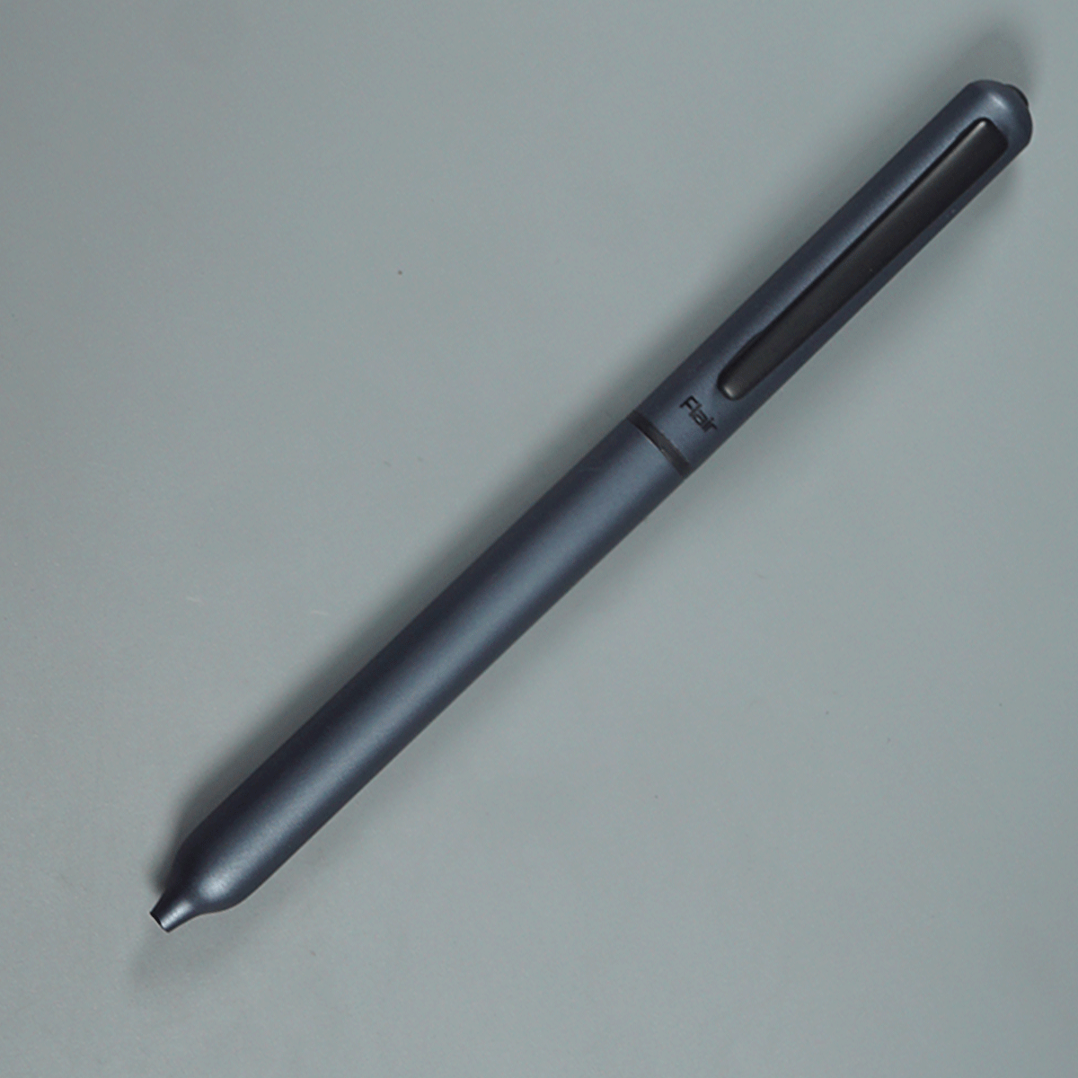 Flair Bullet Dark Blue Color Body With Black Color Clip Designer Metal Twist Type Ball Pen SKU 14789