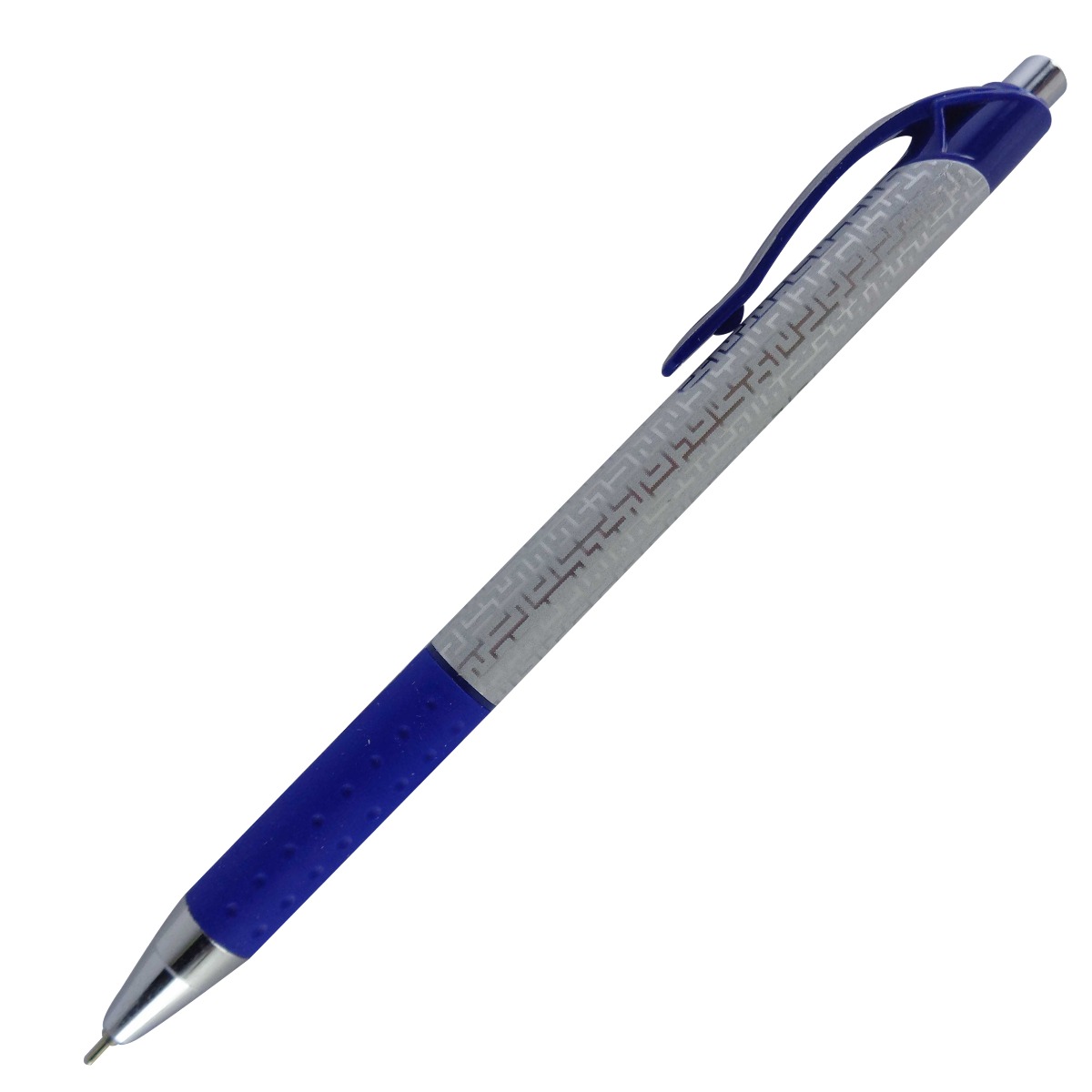 Cello Model: 14900 techno tip clic white color body with blue clip blue ink fine tip retractable ball pen