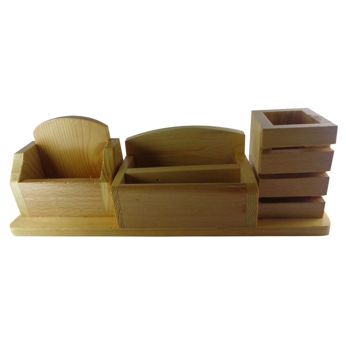 Penhouse.in Model: 14955 Wooden multifunctional pen stand with mobile holder and card holder