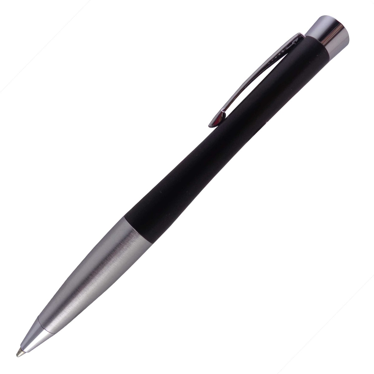 Parker Model: 15007 Urban muted Black color body with (CT) silver clip medium tip Twist type ball pen