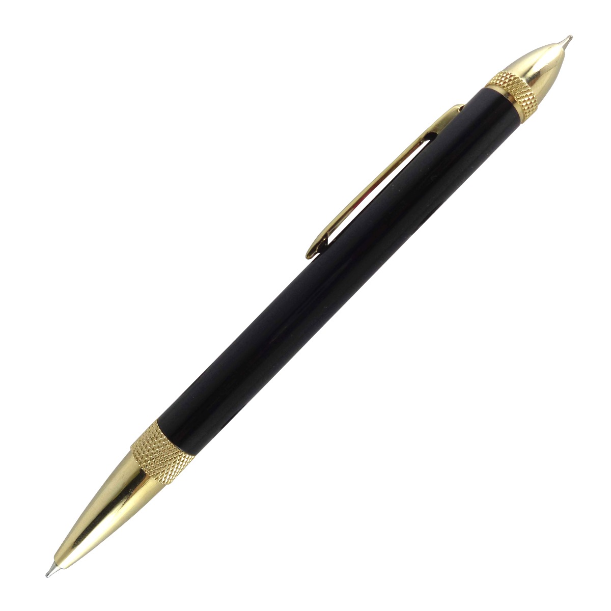 Oliver double Model: 15124 Black color body with golden color clip assorted color fine tip ball pen