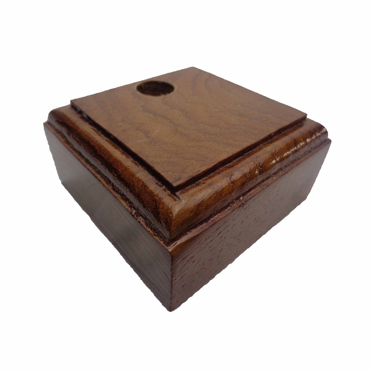 Penhouse.in Model: 15344 Brown color  square shape wooden penstand with Single pen holder