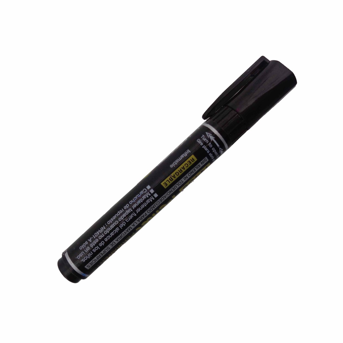Pentel N450 Model: 15525  Black Color Permanent Marker With Cap Type