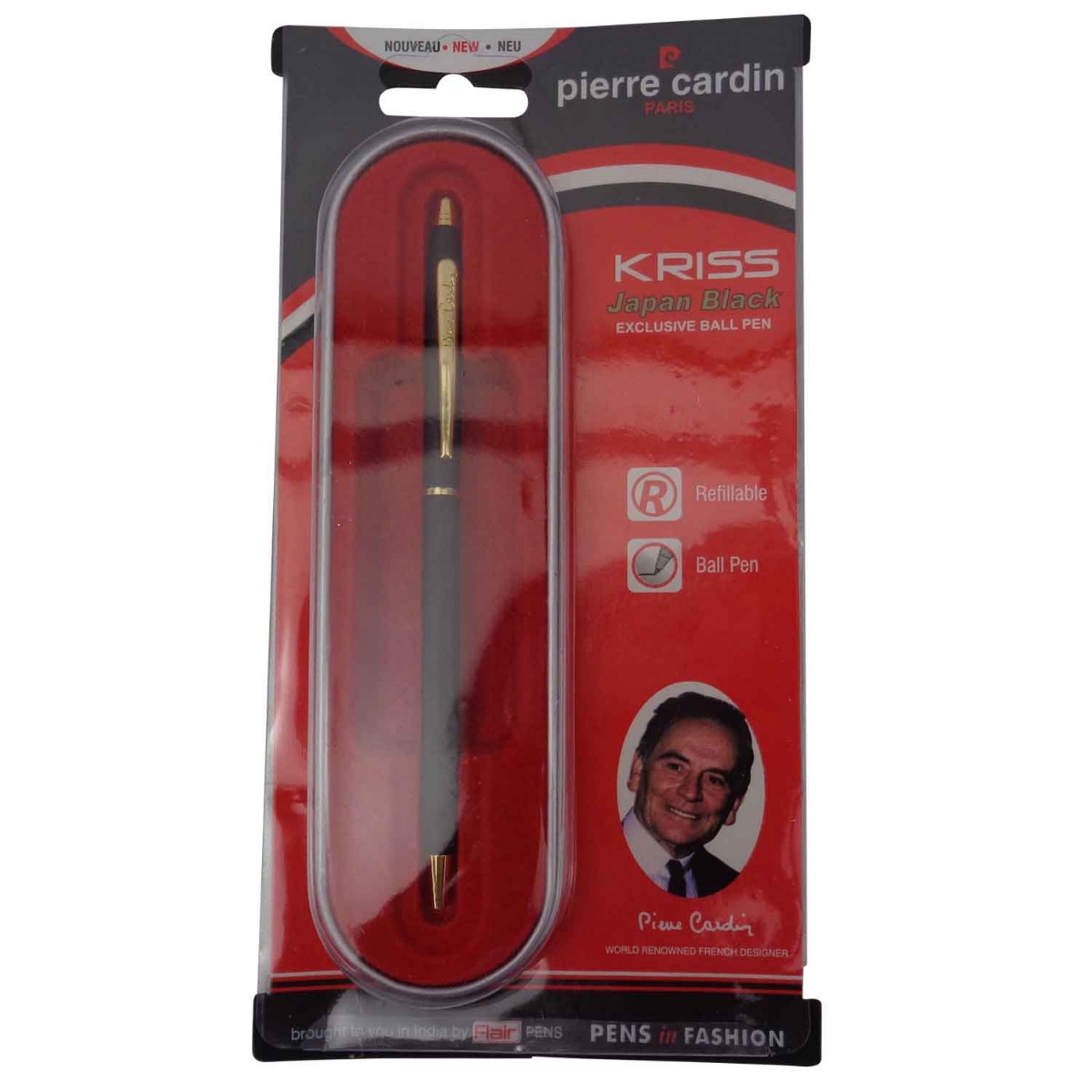 Pierre Cardin Kriss  Model:15610 Slim Type Mat Black Finish Body Medium Tip  Twist Type  Ball Pen