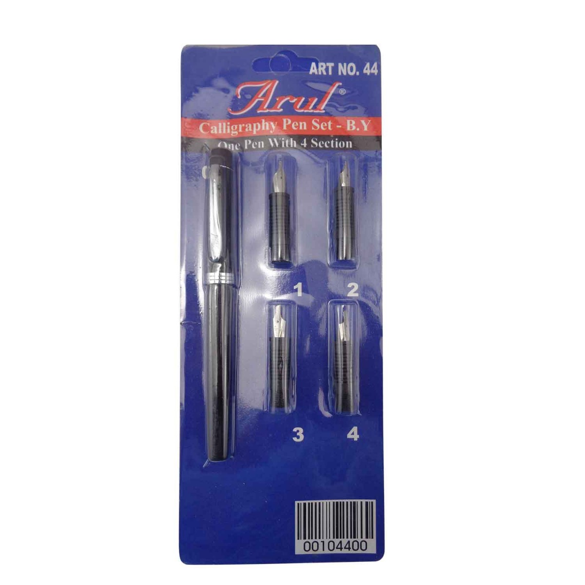 Arul Art No44 Calligraphy Pen Model15784 Black Color Body With 4