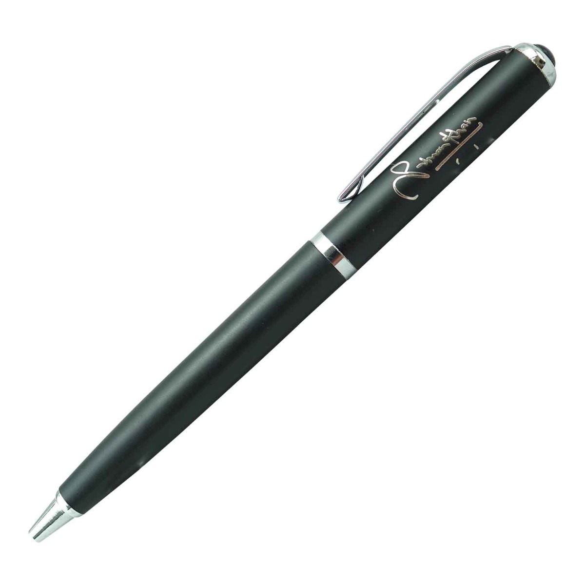 Rotomac Signature Model:15801 Glossy  Finish Black Color Body With Signature Series Silver Clip  Fine Tip  Twist Type Ball Pen - Vintage Pen - New Un-used
