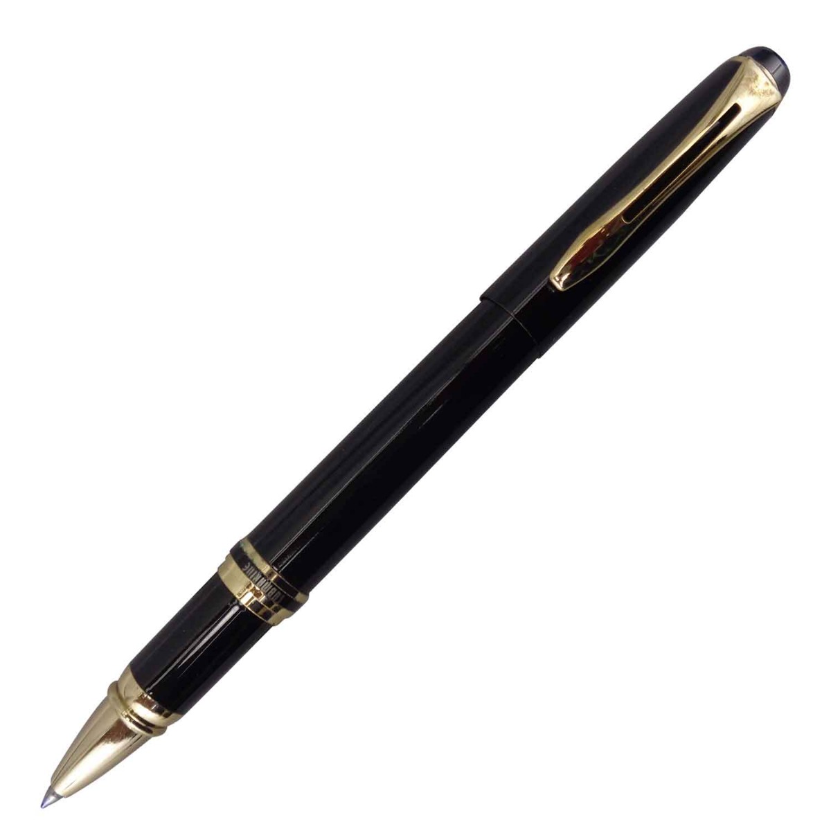 Submarine827  Model:15849 Glossy Black Color Body With Gold Clip Fine Tip Gel Pen 