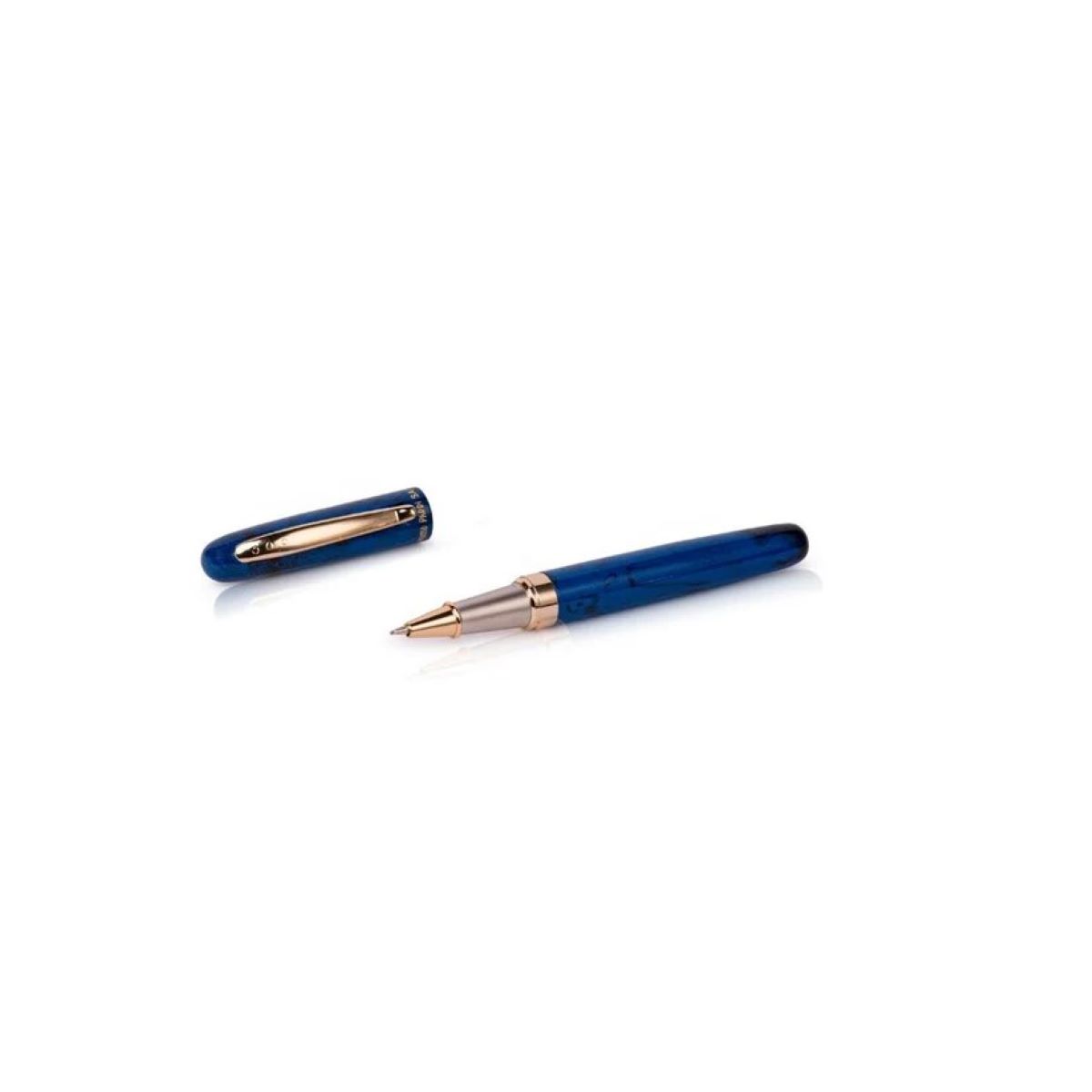 Picasso Parri Sailor Marble Finish Blue With black Color Body Gold Clip Cap Type Roller Ball pen SKU 26735